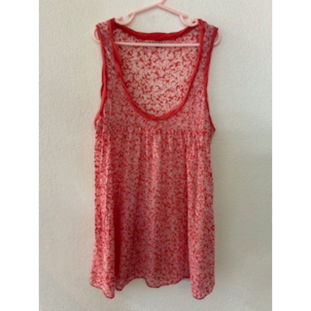 Velvet Orange Floral Tank